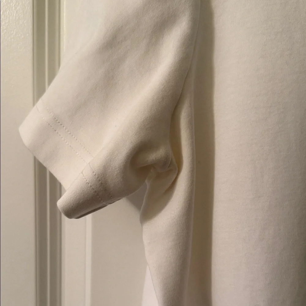 Massimo Dutti Cream Short Sleeve T-Shirt - Picture 4 of 6